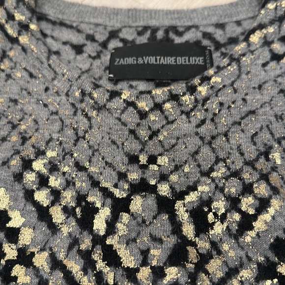 Zadig & Voltaire X60455 Sweater 10 Years - Beiger Pullover